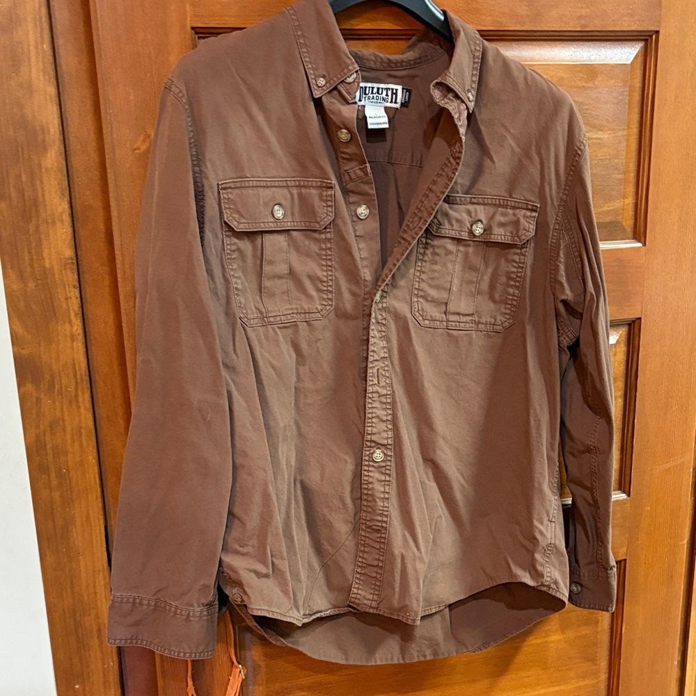 Duluth Trading Co Men's Brown Shirt/Jacket